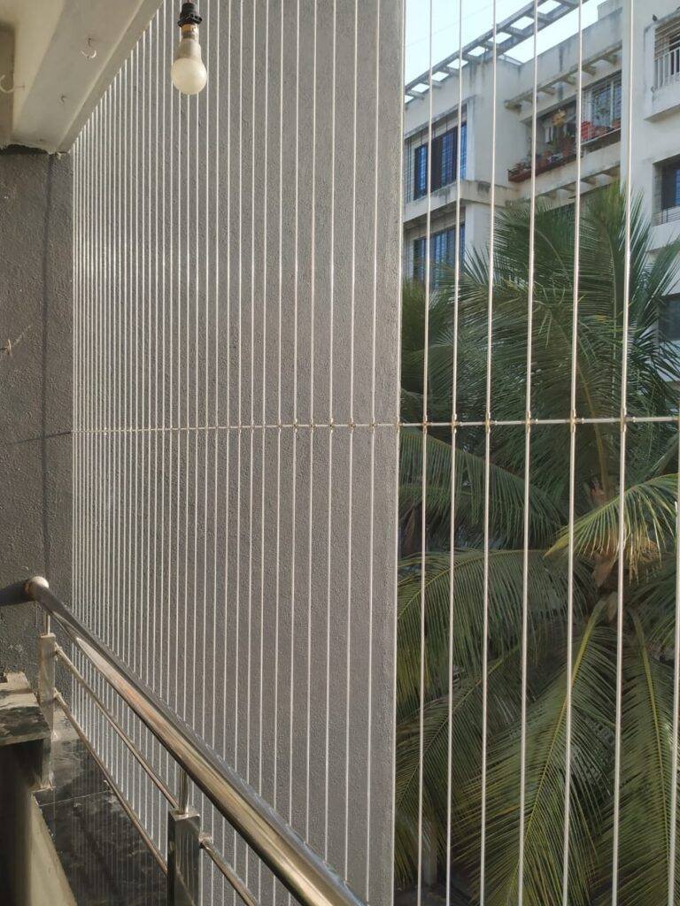 Balcony invisible grill project in Chennai