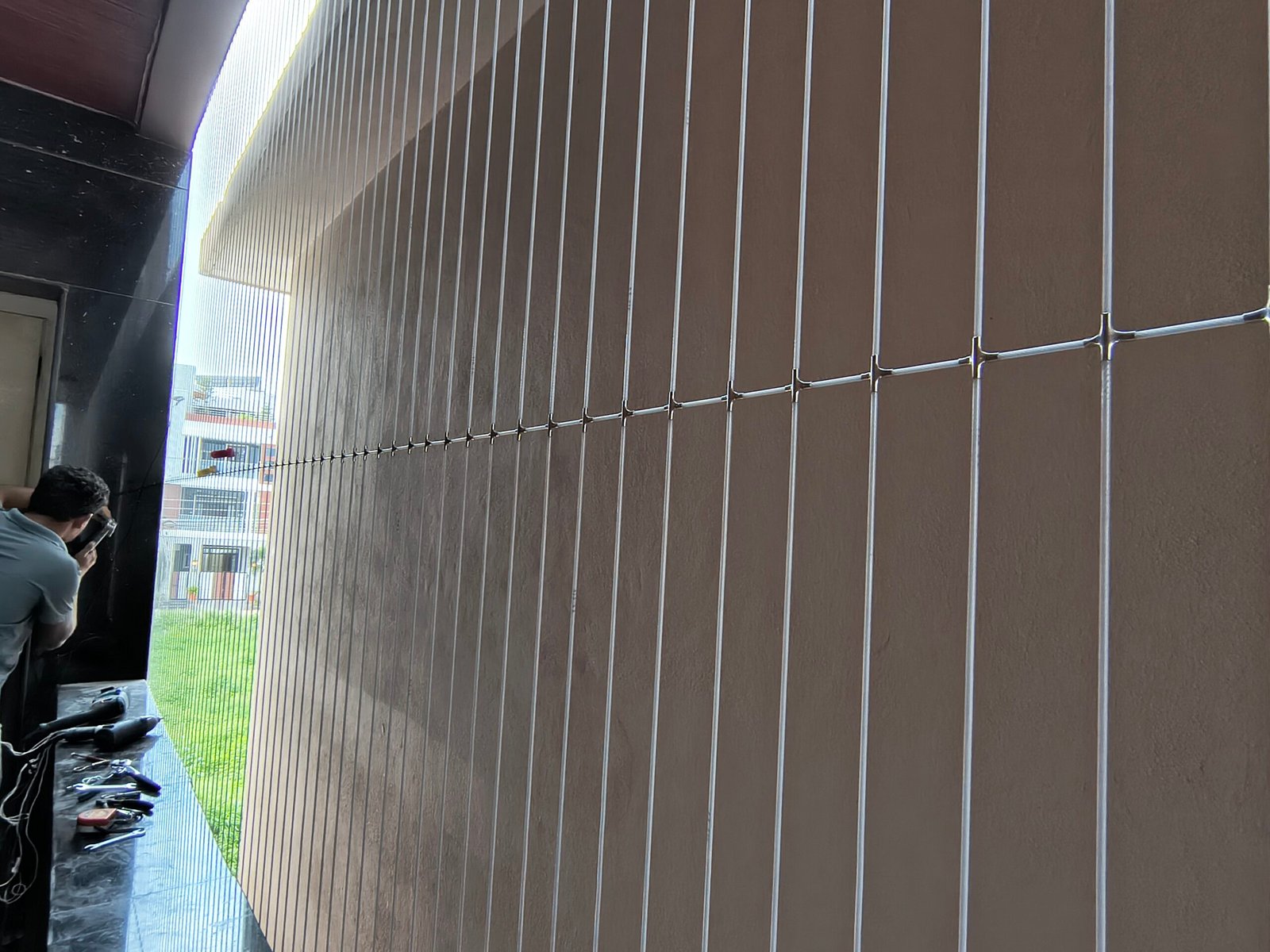 Balcony invisible grills installation in Chennai